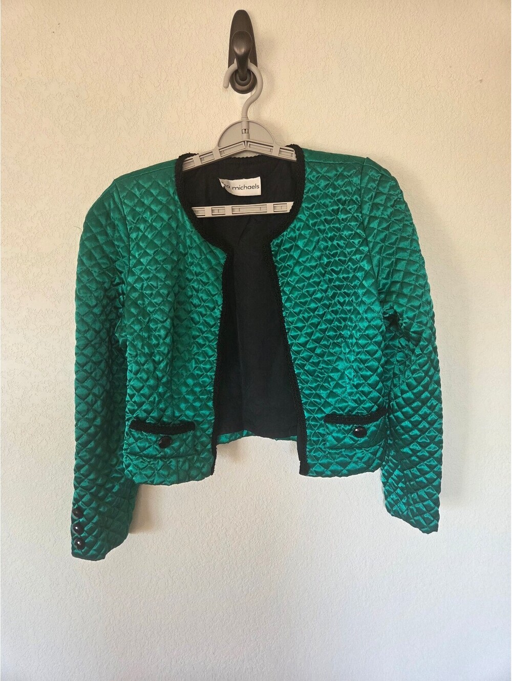 Lisa Michaels Women's Quilted Green Jacket Size 10